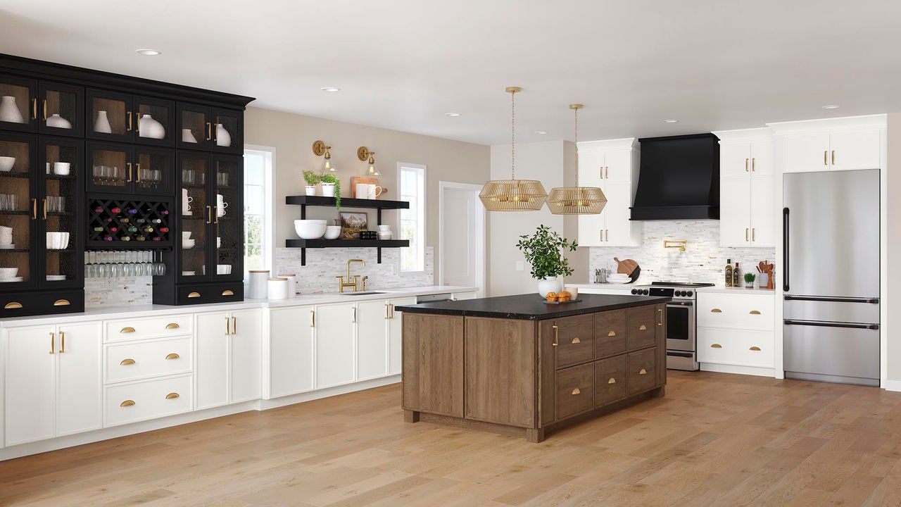 Cherry Clove kitchen island
