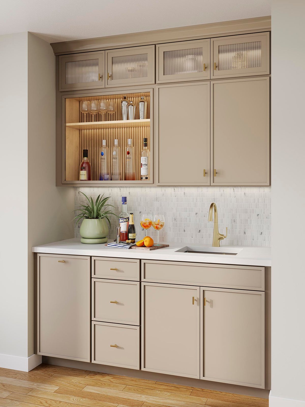 Create A Furniture Style Look With Kitchen Cabinets, image size:1200x1600