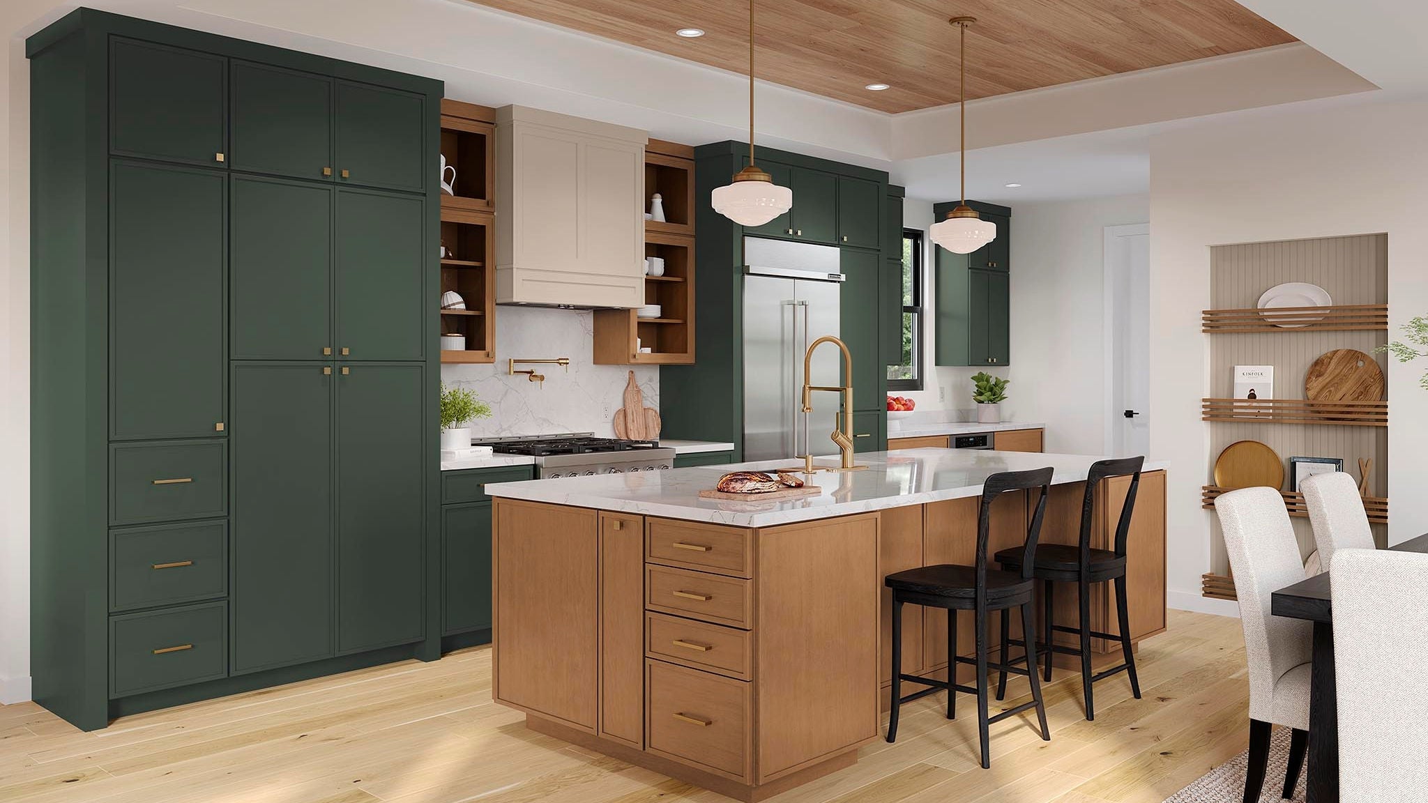 Southall in Painted Sage, Maple Rye and Painted Oat