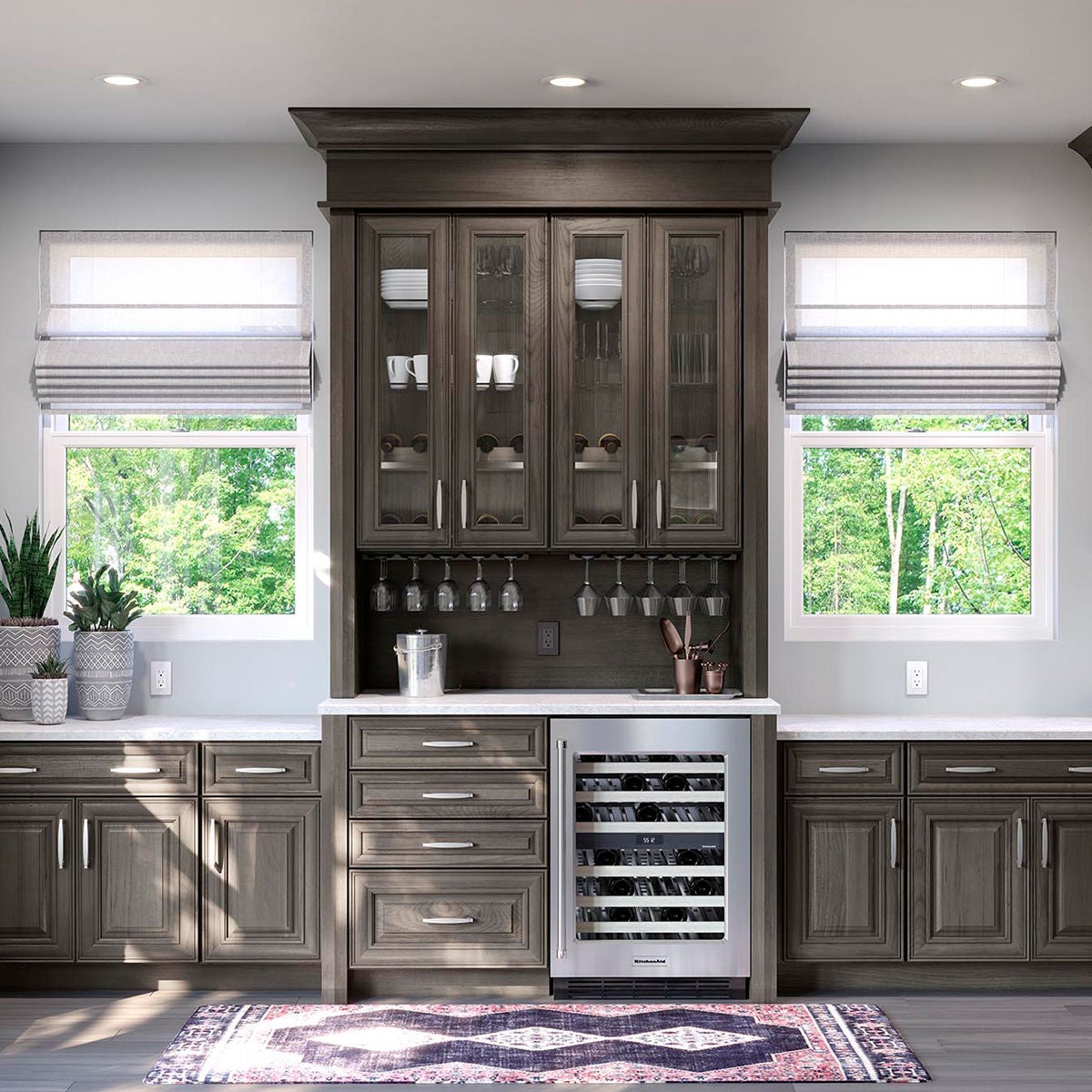 Create A Furniture-Style Look With Kitchen Cabinets