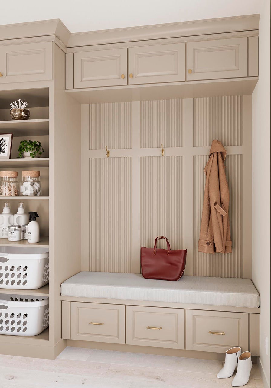 Mudroom in Painted Oat