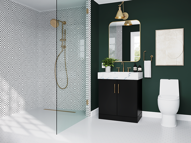 Personalizing Your Bath, The Impact of Color in a Small Space