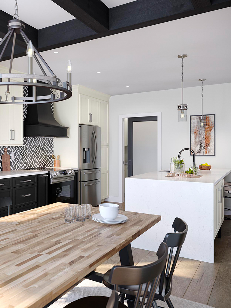 Black and White Kitchen